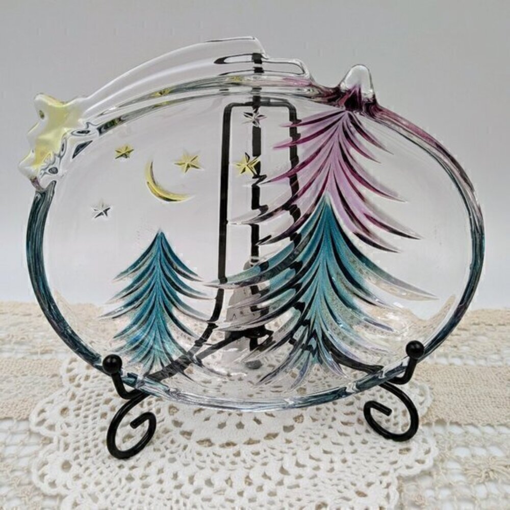 Vintage Studio Nova Shooting Star Art Glass Trinket / Candy / Nut / Dish